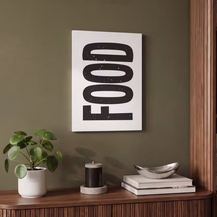Akoestisch schilderij - Food - Zwart - Wit - Decoratie — 6