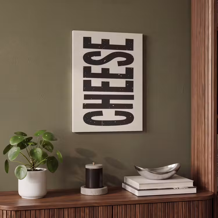 Akoestisch schilderij - Kaas - Decoratie - Beige - Cheese — 6