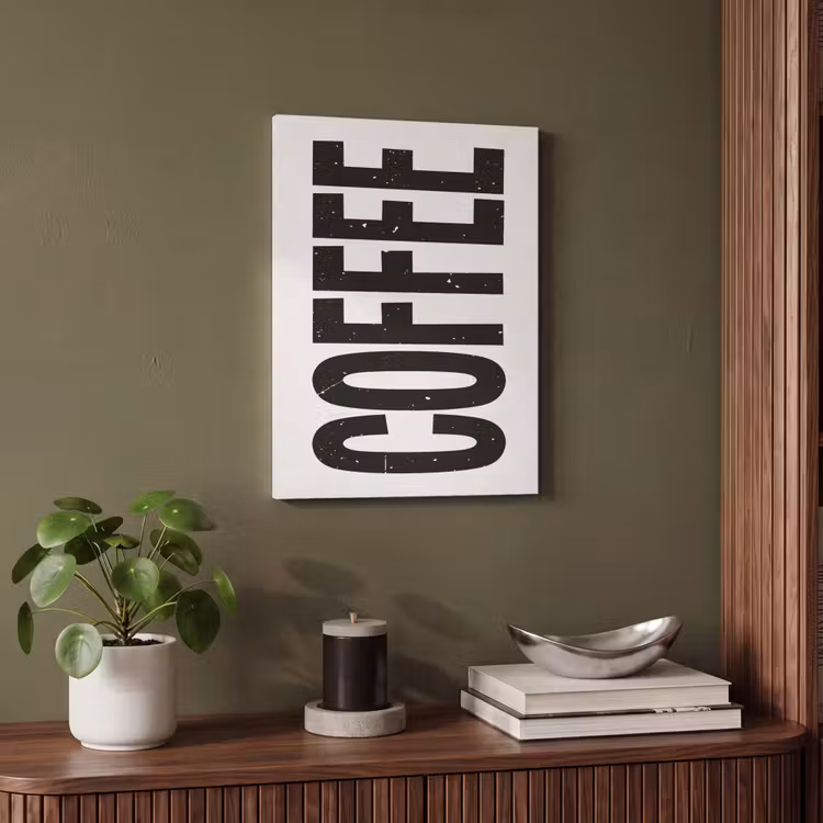 Akoestisch schilderij - Koffie - Decoratie - Japandi - Vintage — 6