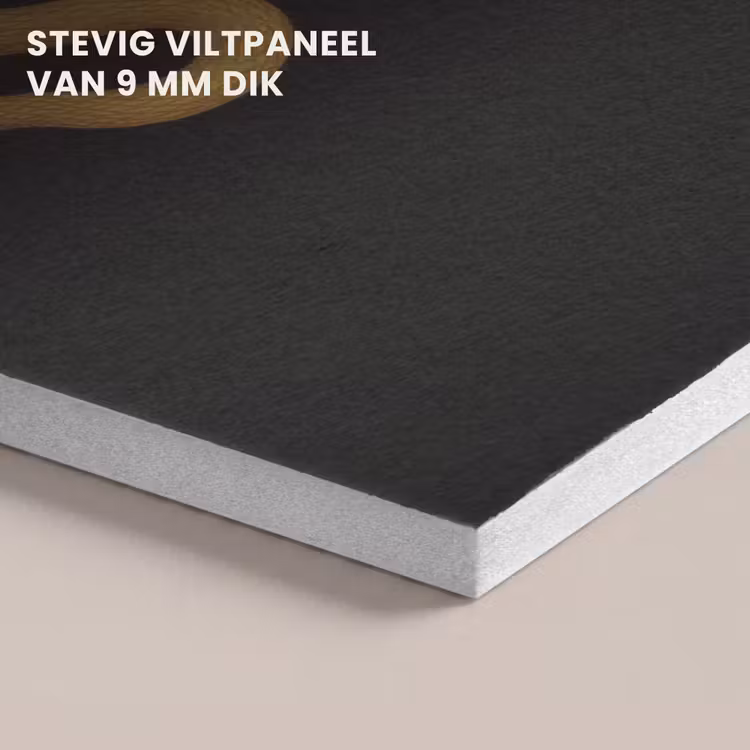 Akoestisch schilderij - Slang - Minimalistisch - Goud — 5