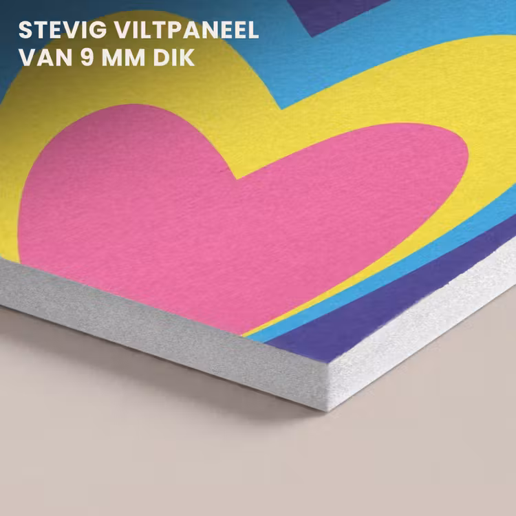 Akoestisch schilderij - Hartjes - Kleurrijk - Valentijn — 5