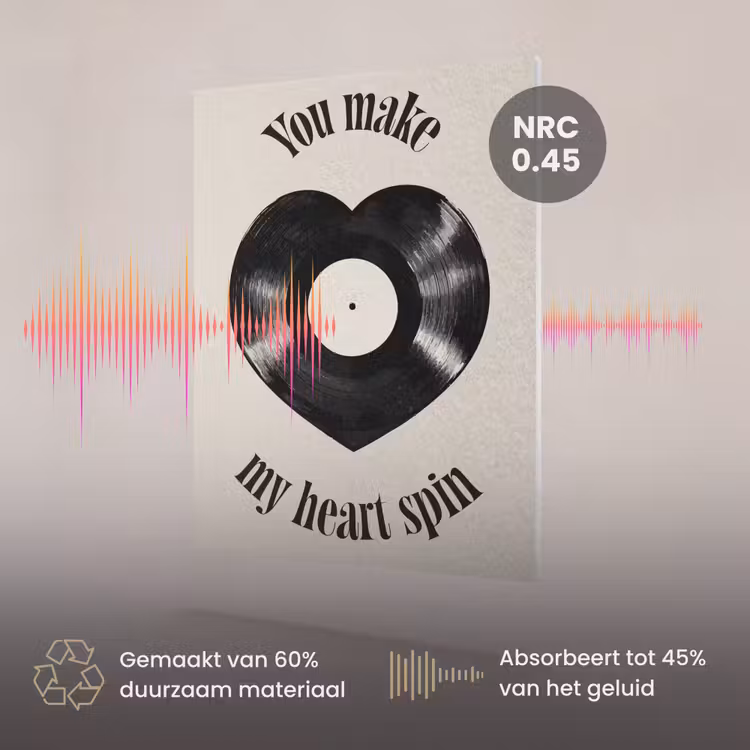 Akoestisch schilderij - Love - Muziek - Quote — 3