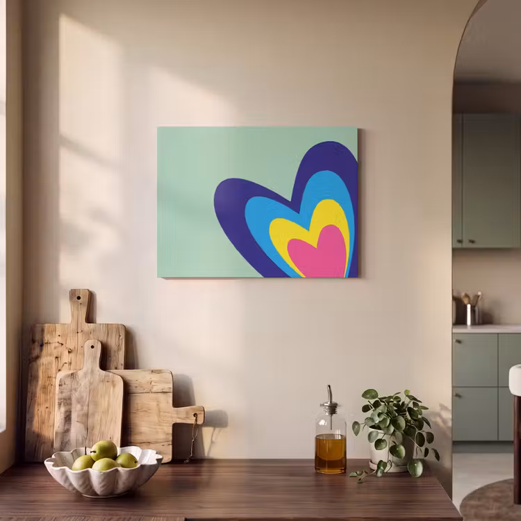 Akoestisch schilderij - Hartjes - Kleurrijk - Valentijn — 4