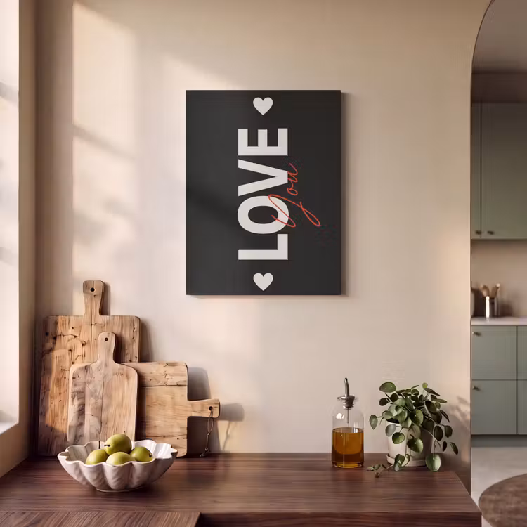 Akoestisch schilderij - Love - Rood - Valentijn — 4