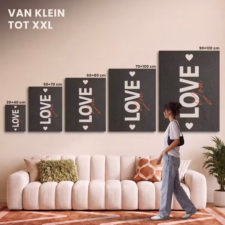 Akoestisch schilderij - Love - Rood - Valentijn — 7