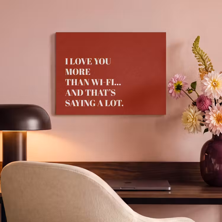 Akoestisch schilderij - Rood - Quote - Liefde — 6