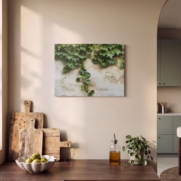 Akoestisch schilderij - Klimop - Muur - Groen — 4