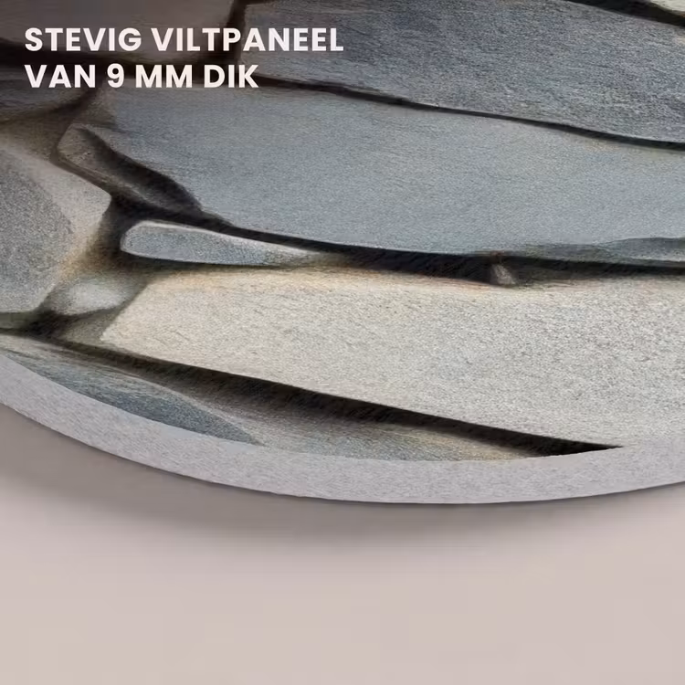 Akoestisch schilderij - Stenen - Rustiek - Grijs — 5