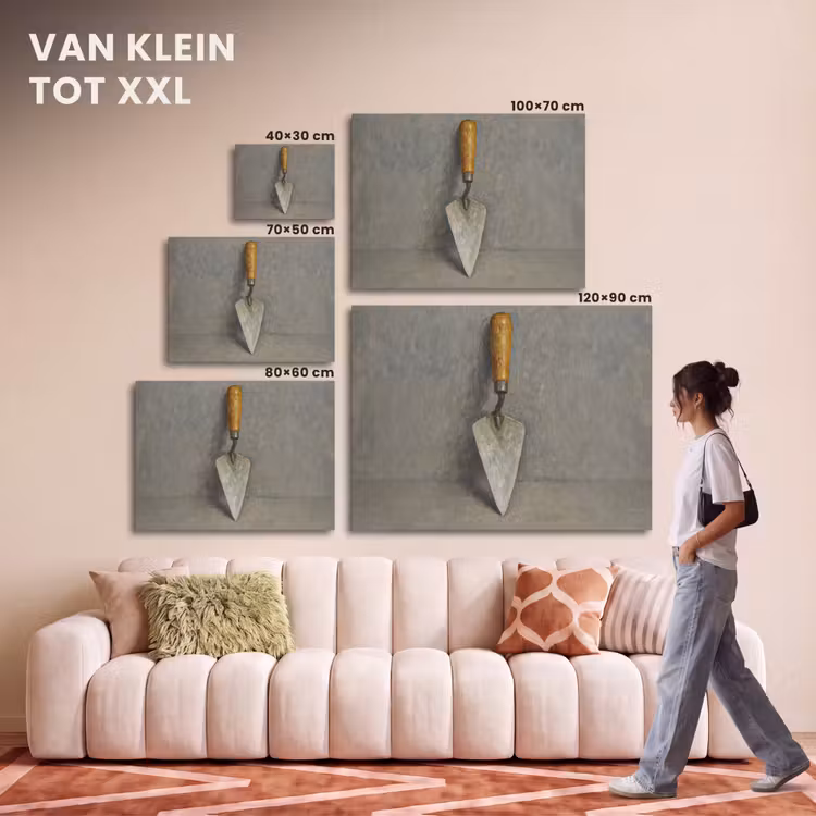 Akoestisch schilderij - Troffel - Verf - Gereedschap — 7
