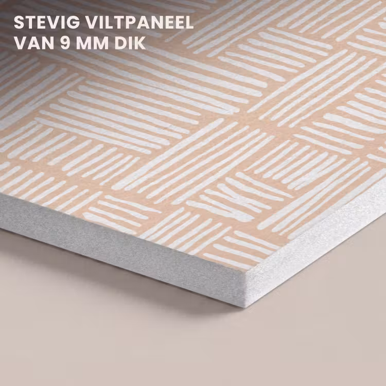 Akoestisch schilderij - Strepen - Patroon - Terracotta — 5