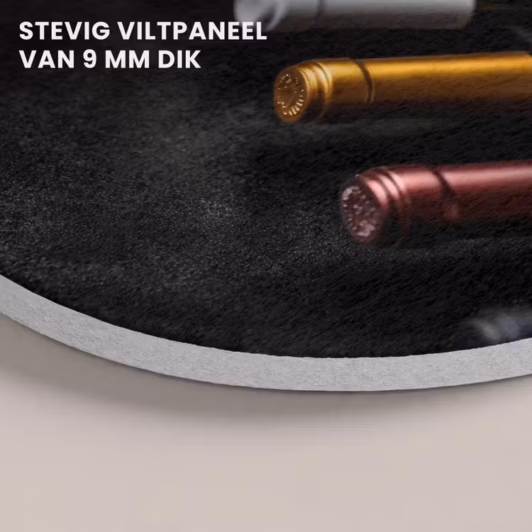 Akoestisch schilderij rond - Wijn - Flessen - Variatie - Smaken — 5