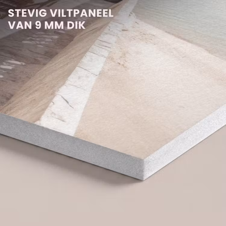 Akoestisch schilderij - Terras - Stoelen - Strand - Beige — 5