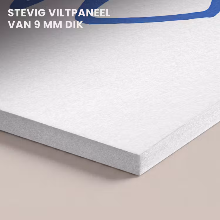 Akoestisch schilderij - Vis - Minimalistisch - Blauw - Lijn — 5