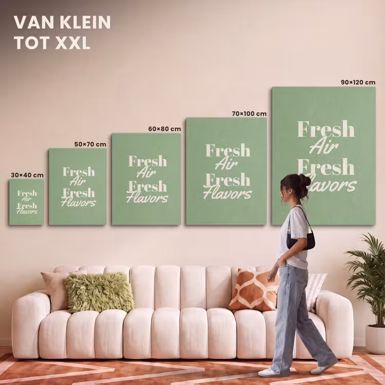 Akoestisch schilderij - Tekst - Groen - Sierlijk - Letters — 7