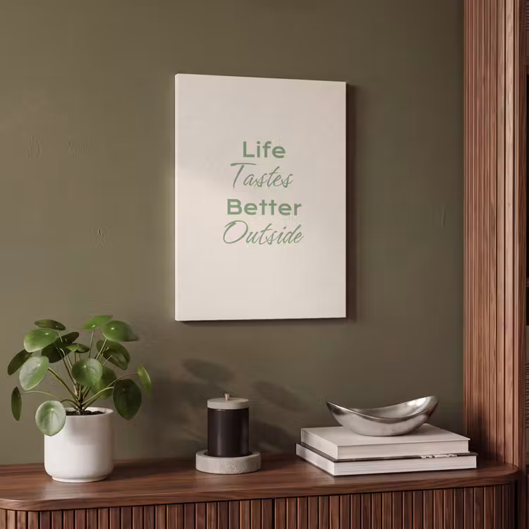 Akoestisch schilderij - Tekst - Sierlijk - Letters - Groen — 6