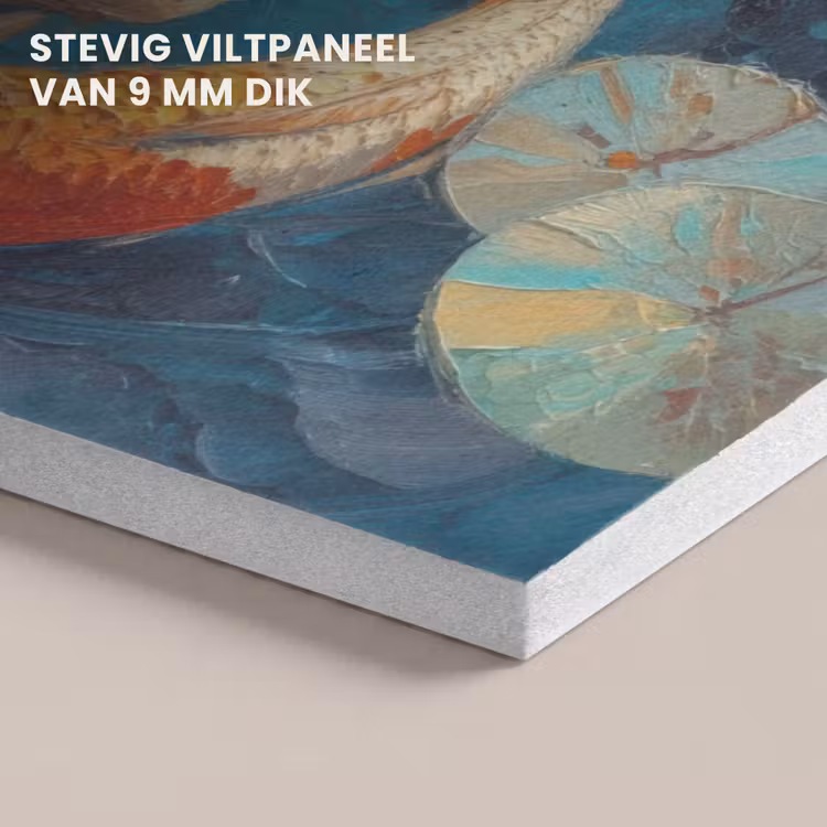 Akoestisch schilderij - Vissen - Waterlelies - Oranje - Water — 5