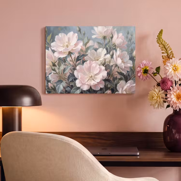 Akoestisch schilderij - Rozen - Illustratie - Roze — 6