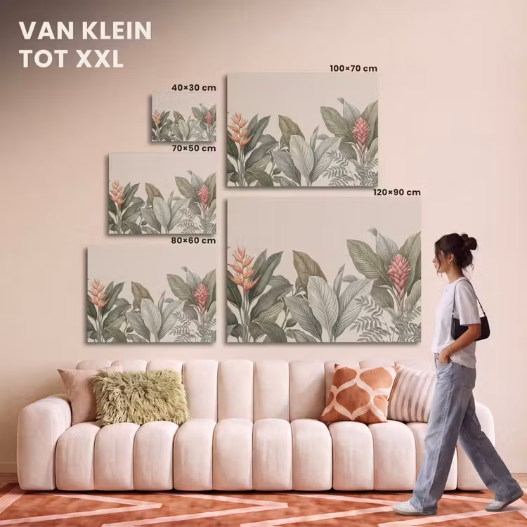 Akoestisch schilderij - Tropisch - Planten - Modern - Groen — 7