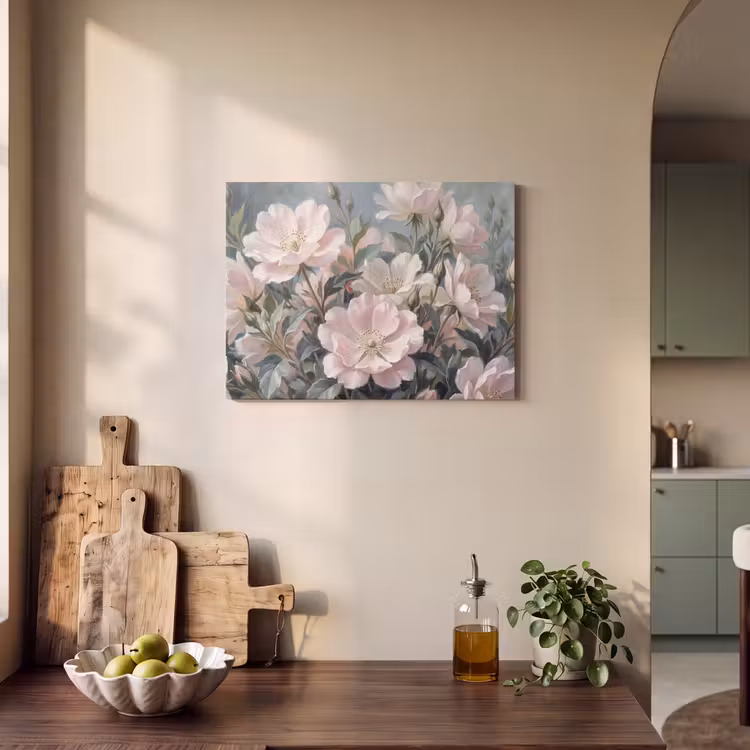 Akoestisch schilderij - Rozen - Illustratie - Roze — 4