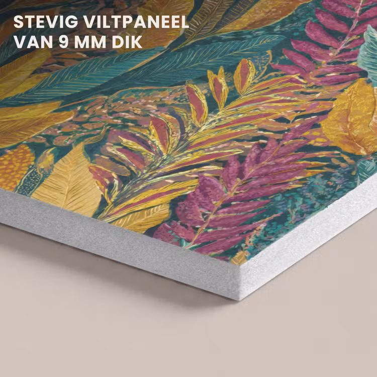 Akoestisch schilderij - Tropische - Botanisch - Patroon - Kleurrijk - Exotisch — 5