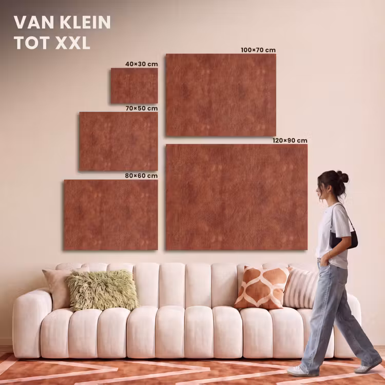 Akoestisch schilderij - Stucwerk - Textuur - Terracotta — 7