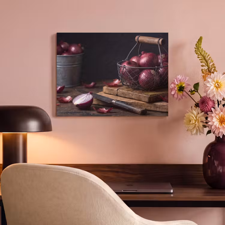 Akoestisch schilderij - Ui - Eten - Rustiek — 6