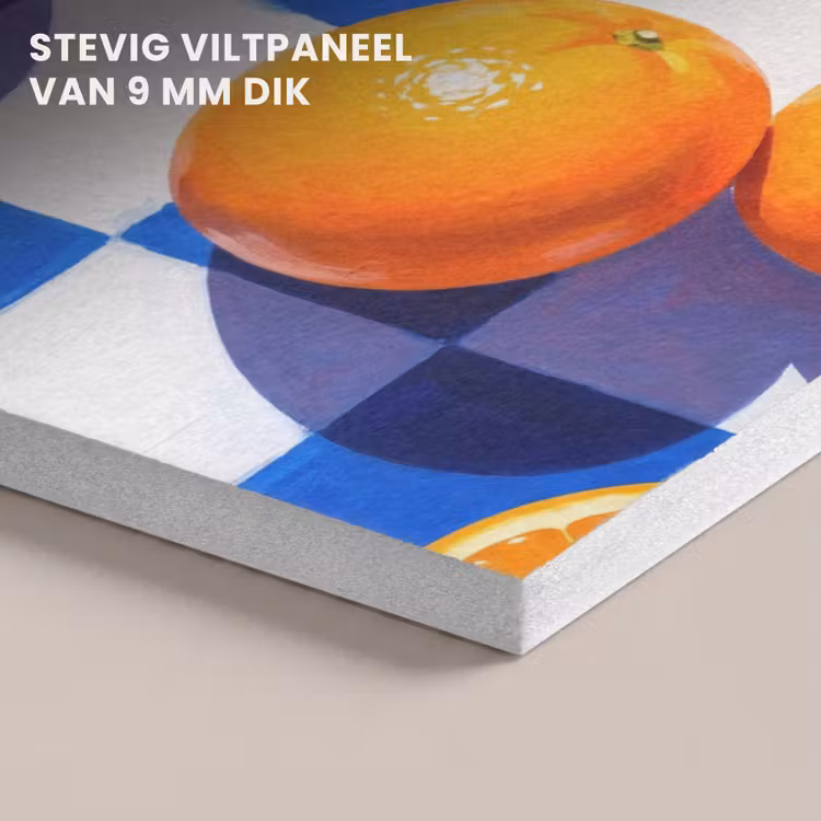 Akoestisch schilderij - Sinaasappel - Geruit - Eten — 5