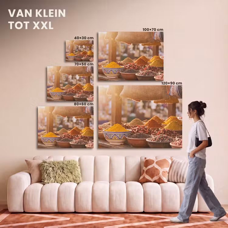 Akoestisch schilderij - Specerijen - Markt - Kleurrijk — 7