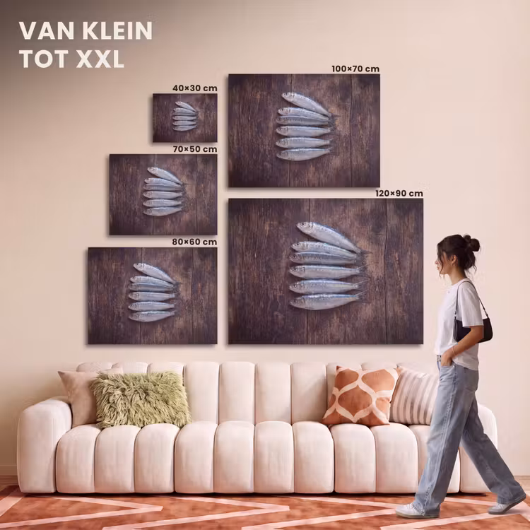Akoestisch schilderij - Vis - Hout - Eten — 7