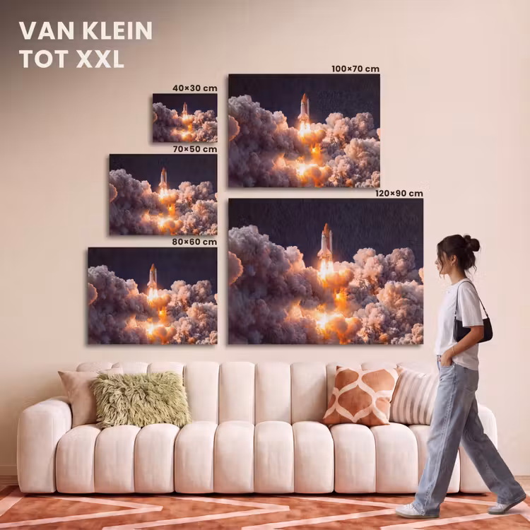 Akoestisch schilderij - Ruimtevaartuig - Lancering - Sterren — 7