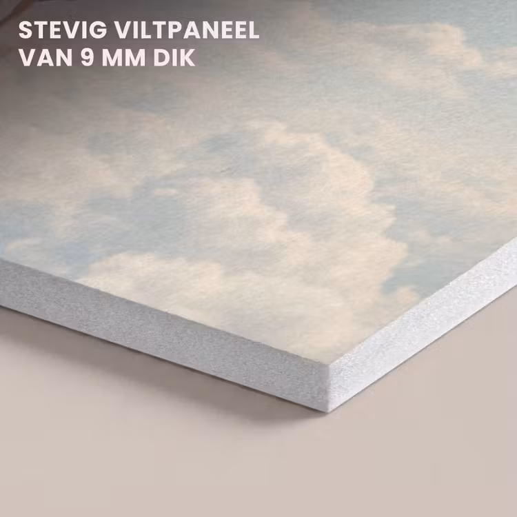Akoestisch schilderij - Vrouwen - Duikhouding - Wolken — 5