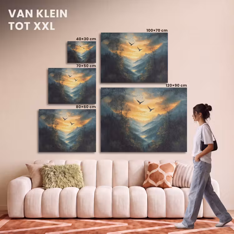 Akoestisch schilderij - Vogels - Zon - Bomen - Groen — 7