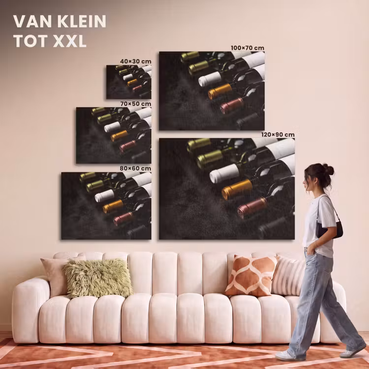 Akoestisch schilderij - Wijn - Flessen - Variatie - Smaken — 7