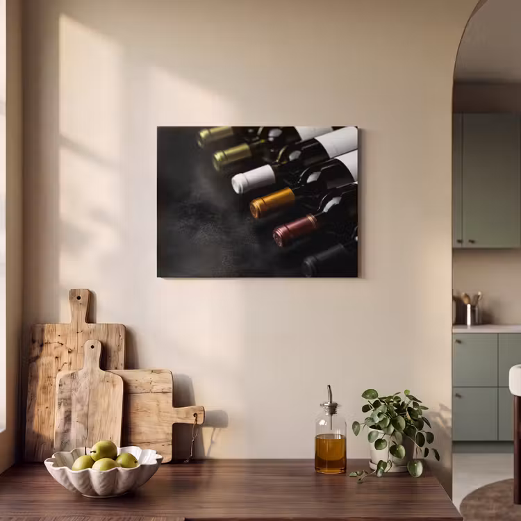 Akoestisch schilderij - Wijn - Flessen - Variatie - Smaken — 4
