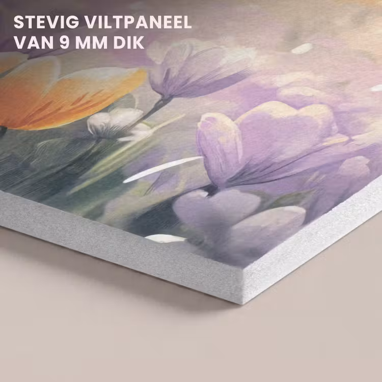 Akoestisch schilderij - Viooltjes - bij - Zonlicht — 5