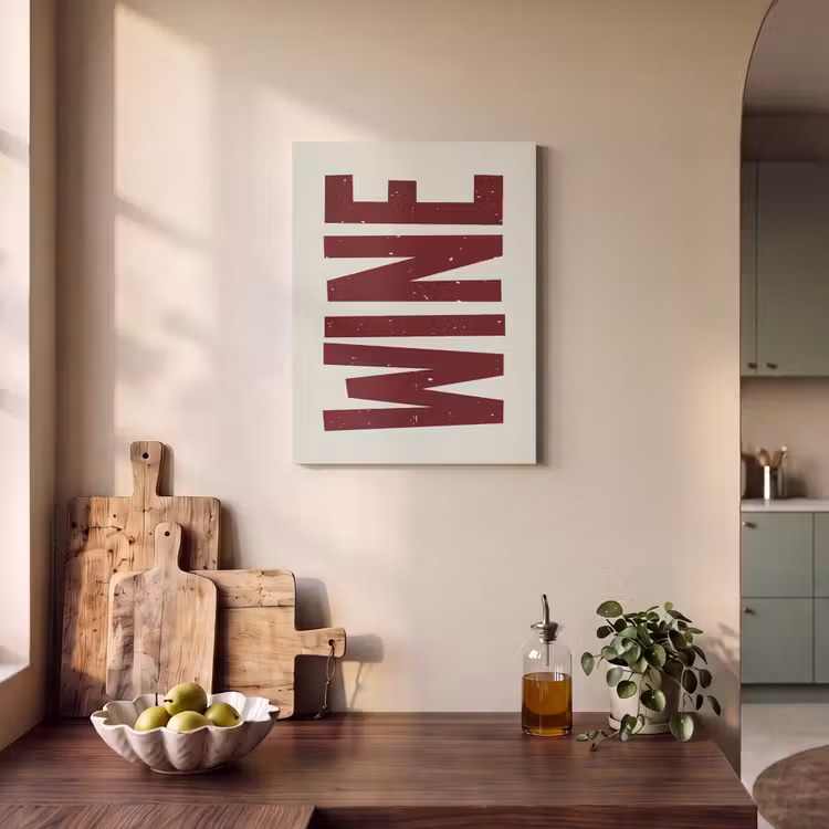 Akoestisch schilderij - Wine - Red - Decoratie - Japandi — 4