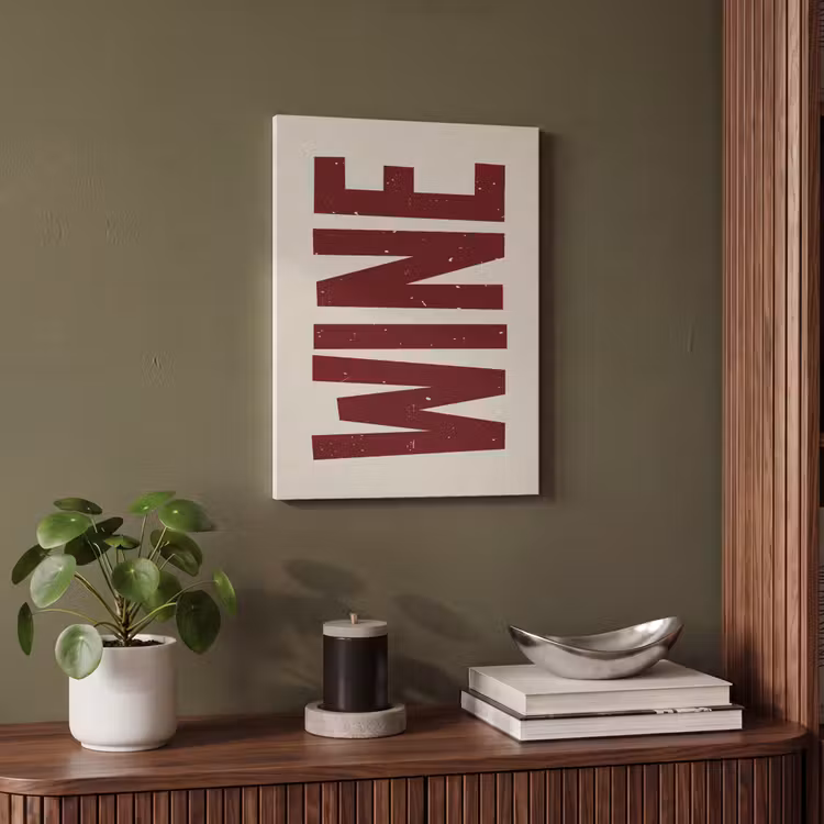 Akoestisch schilderij - Wine - Red - Decoratie - Japandi — 6