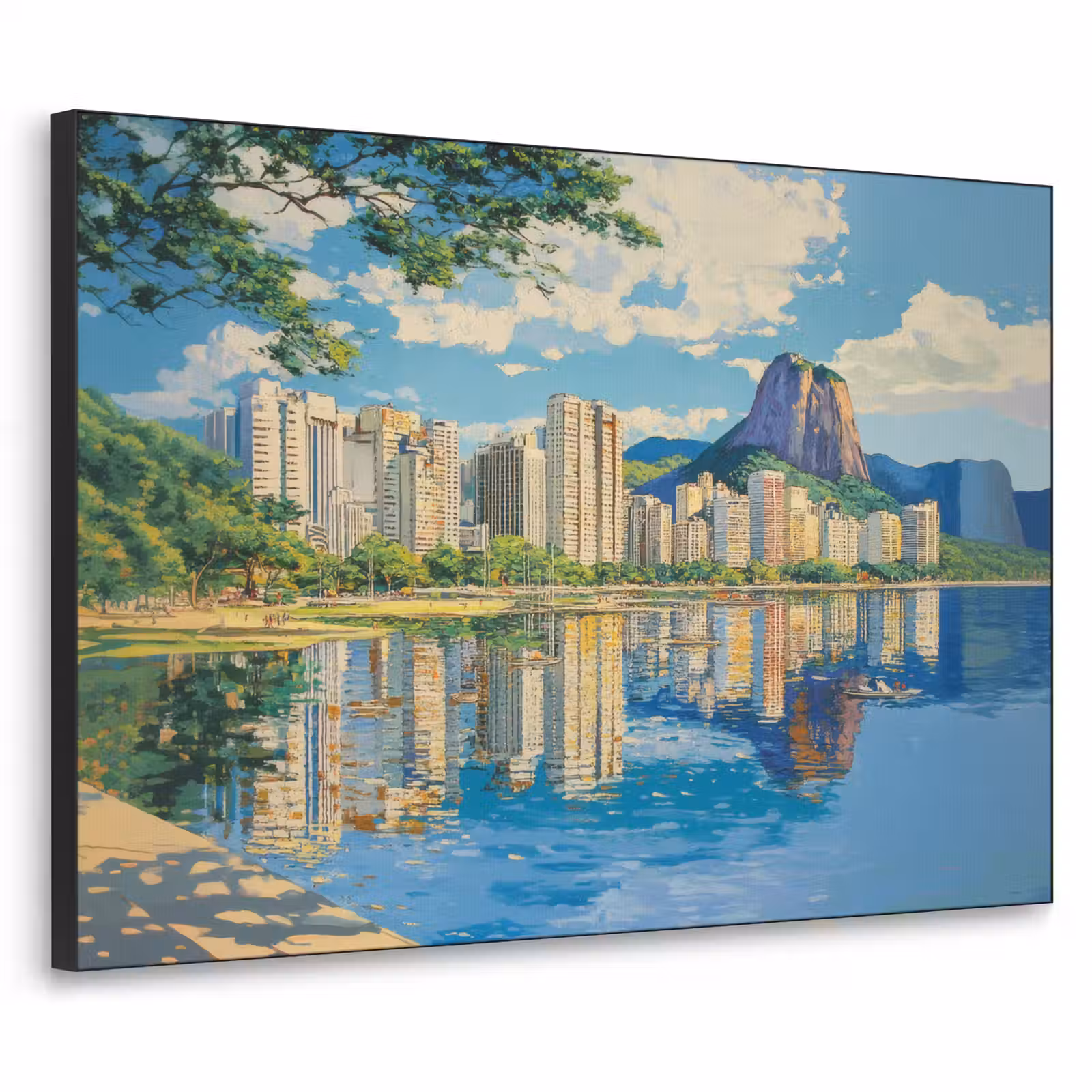 Art Frame - Berg - Skyline - Strand - Water — 1