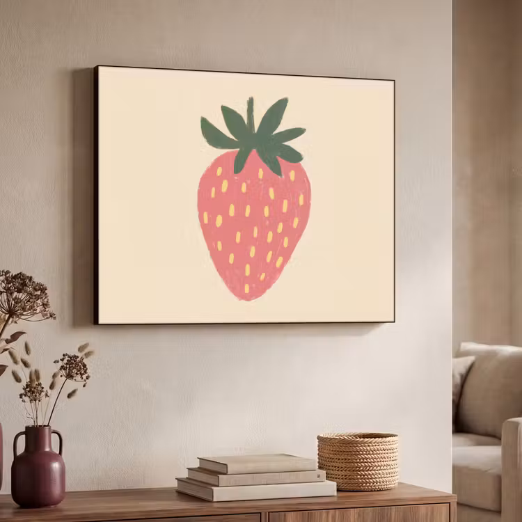 Art Frame - Aardbei - Minimalistisch - Rood - Fruit — 7