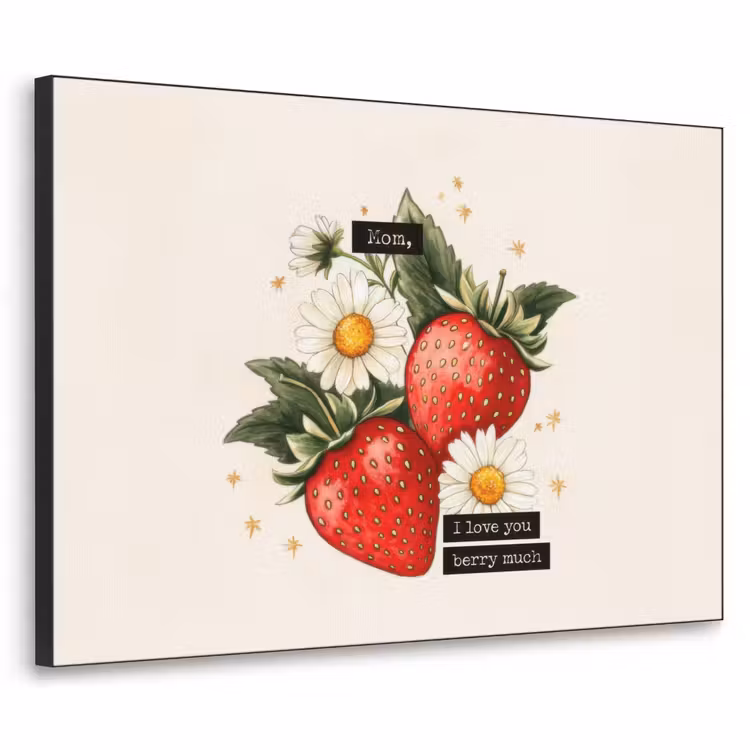 Art Frame - Aardbeien - Madeliefjes - Quote - Sterretjes — 1