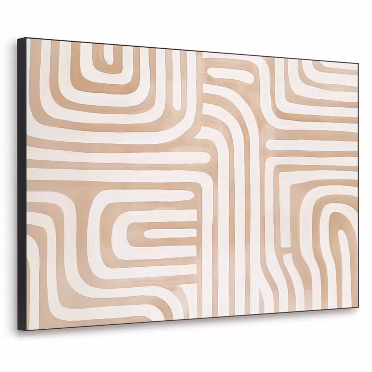 Art Frame - Aardetinten - Labyrintpatroon — 1