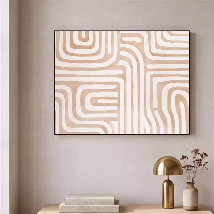 Art Frame - Aardetinten - Labyrintpatroon — 5