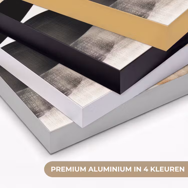 Art Frame - Abstract - Golven - Zwart - Verweerd — 2