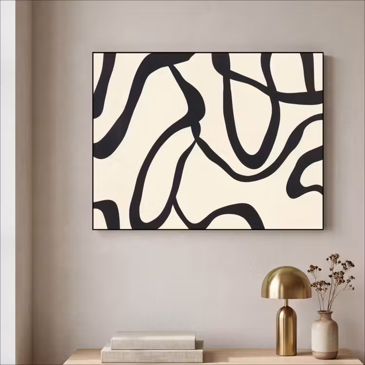 Art Frame - Abstract - Lijnen - Modern - Beige — 5