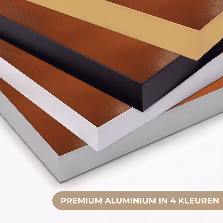Art Frame - Abstract - Lijnen - Zonnestralen - Roodbruin — 2