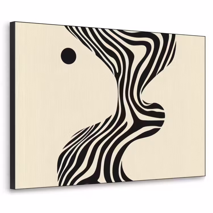 Art Frame - Beige - Lijnen - Golvend - Abstract — 1