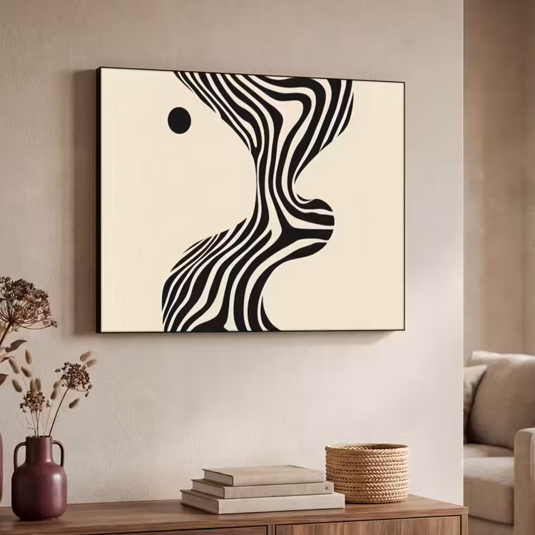 Art Frame - Beige - Lijnen - Golvend - Abstract — 7