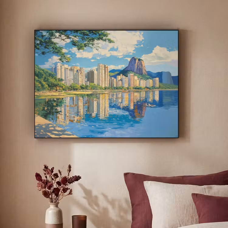 Art Frame - Berg - Skyline - Strand - Water — 3
