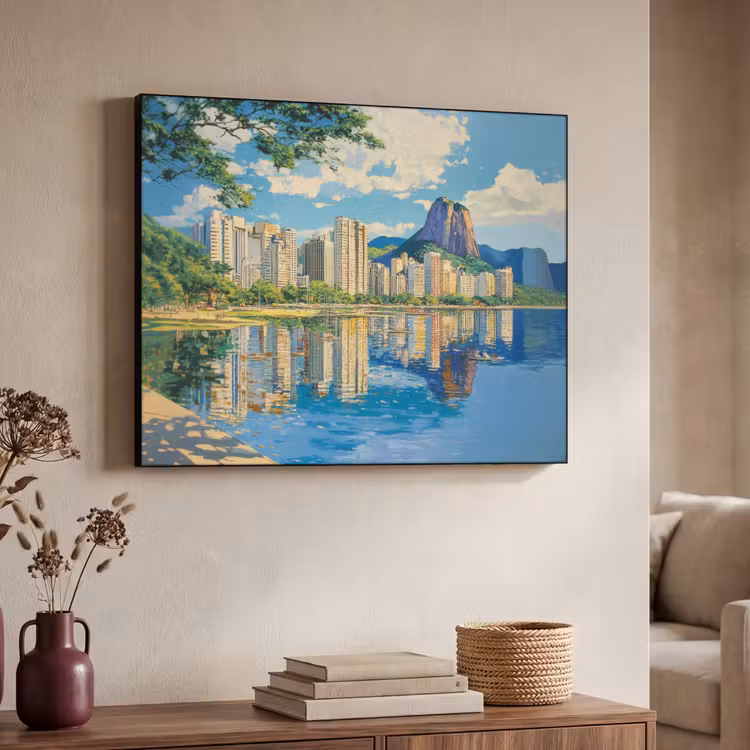 Art Frame - Berg - Skyline - Strand - Water — 7