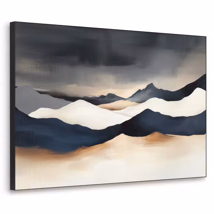 Art Frame - Bergen - Donkerblauw - Landschap — 1